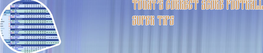Correct score football prediction today