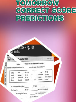 Tomorrow game correct score